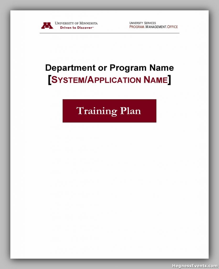 Training Manual Template Free 27