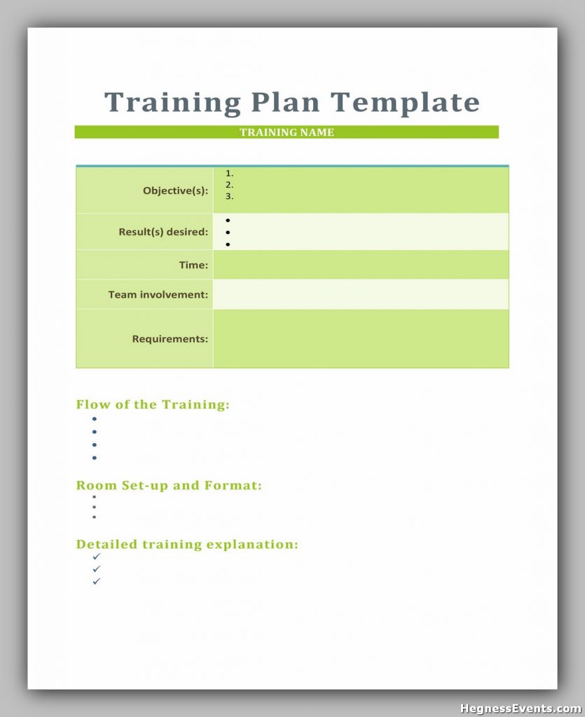 Training Manual Template Word 15