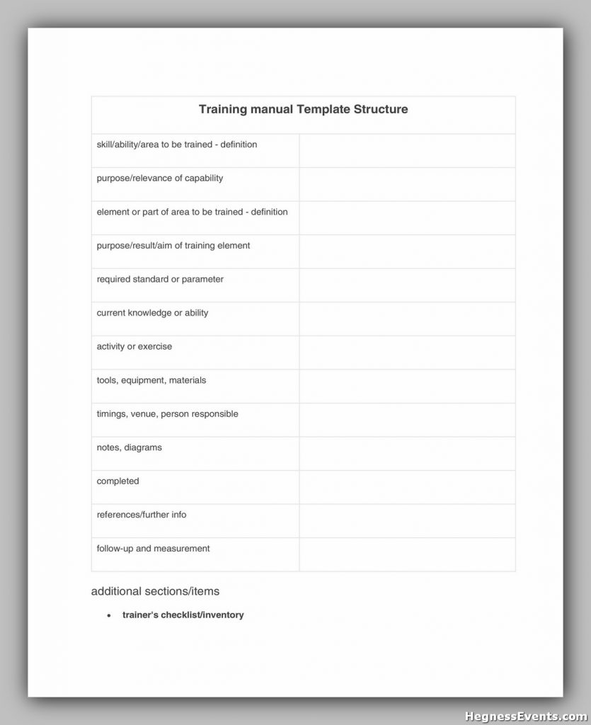 training manual template 04