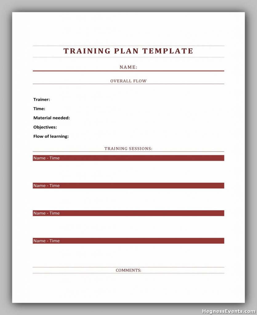 training manual template 11