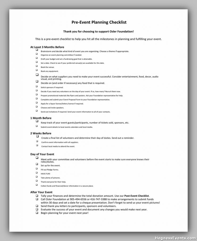 Event Planning Template 11