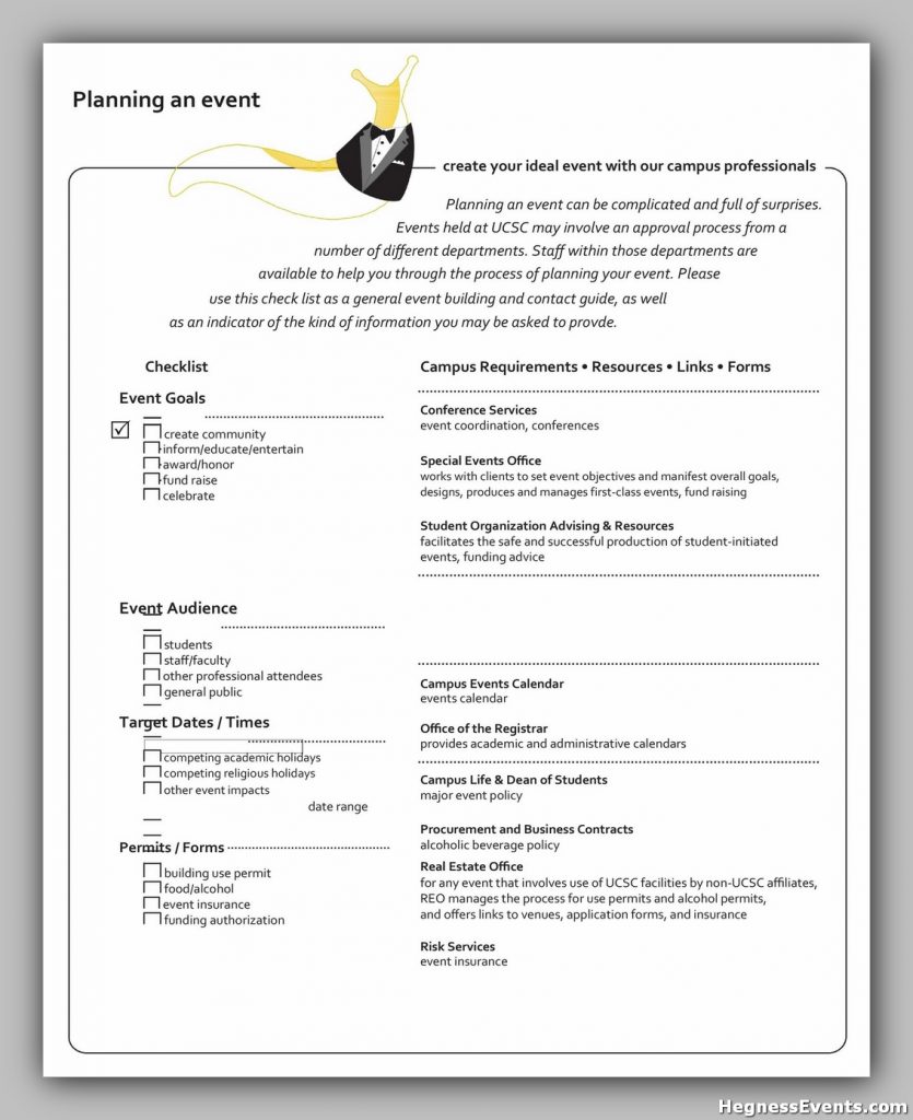 Event Planning Template Free 46