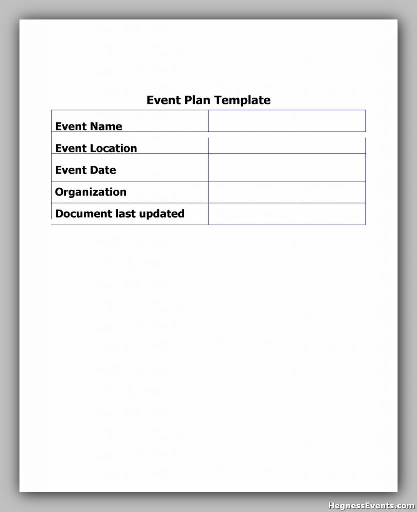 Event Planning Template Pdf 28