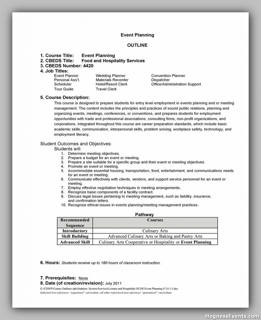 Event Planning Template Pdf 32