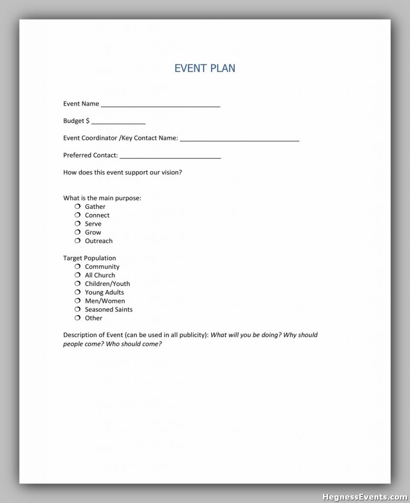 Event Planning Template Pdf 35