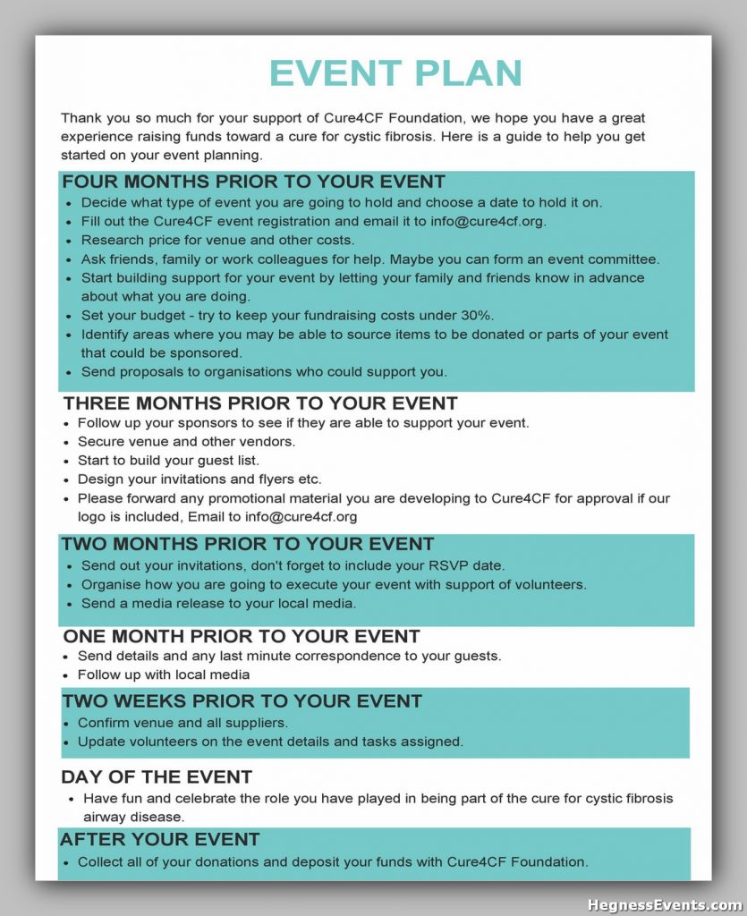 Event Planning Template Word 21