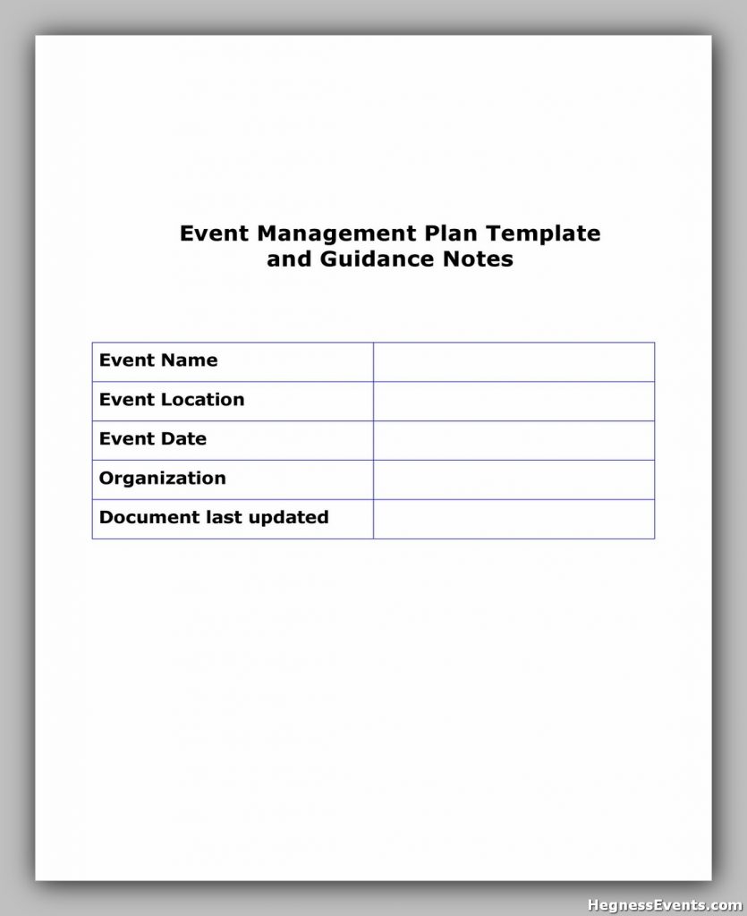 Event Planning Template Word 23