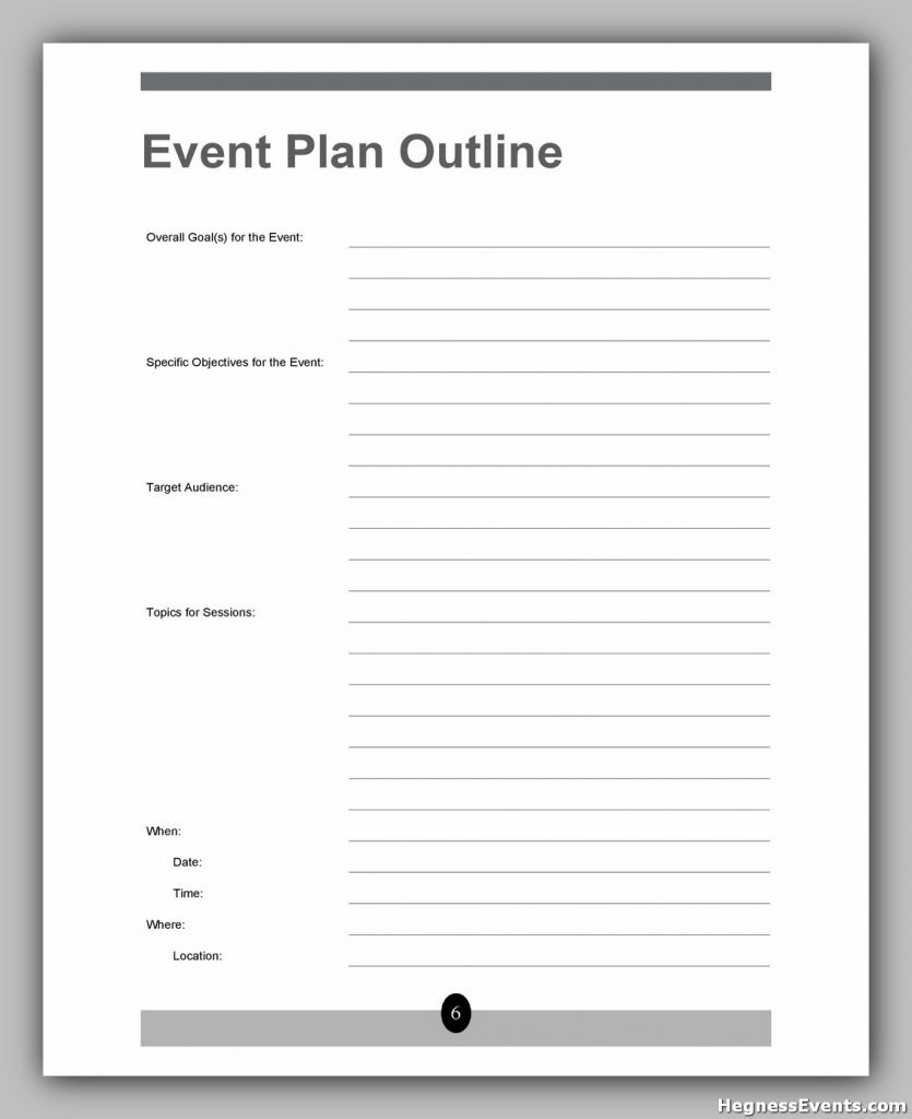 Event Planning Template Word 24