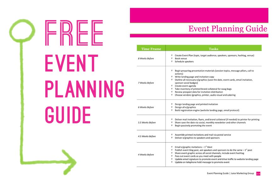 Free Event planning Guide