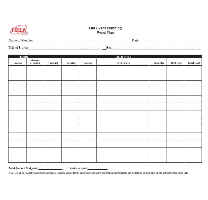 Professional Event Planning Template Free Professional Event Planning Template Free