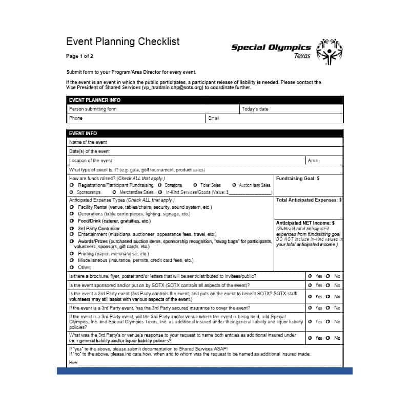 Professional Event Planning Checklist Professional Event Planning Checklist