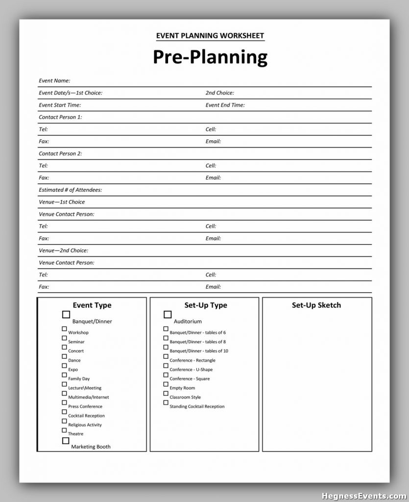 Event Planning Checklist Template 12