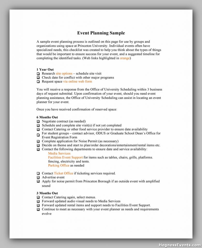 Event Planning Checklist Template 15