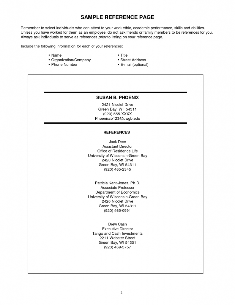 sample resume character reference available upon request