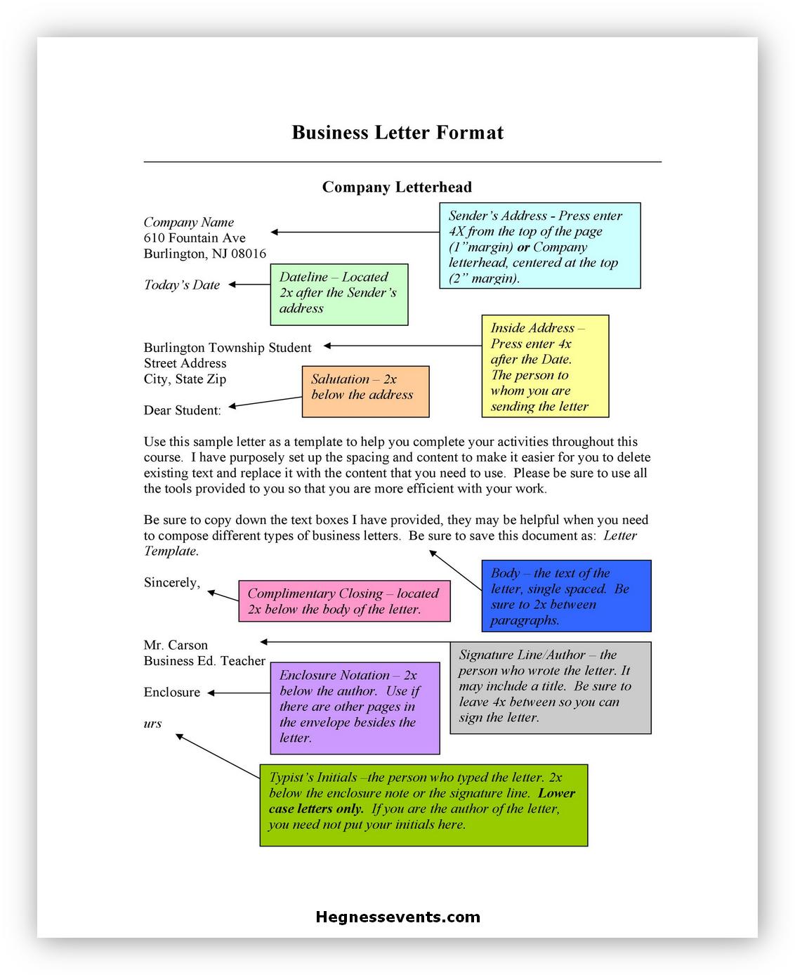 Business letter Format 05