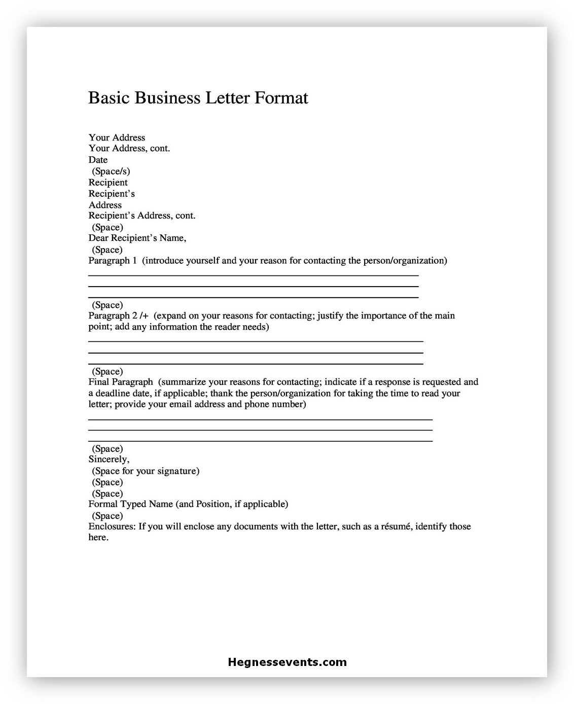 Business letter Format 08