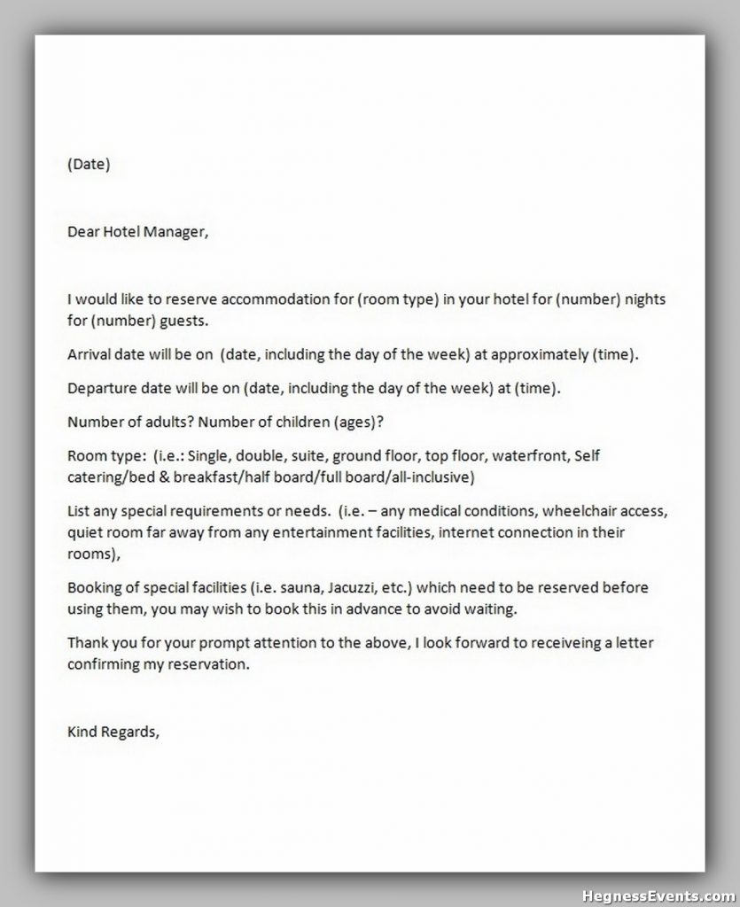 Free Hotel Complaint Letter Template