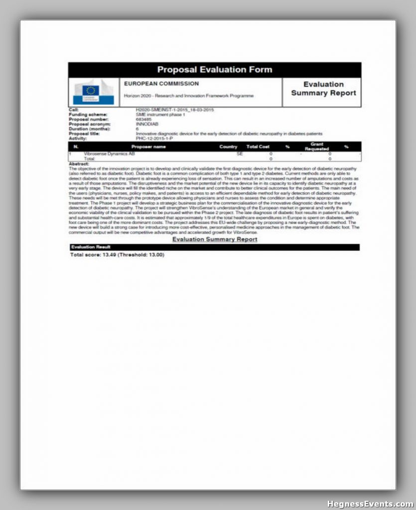 Marketing Proposal Evaluation Form Sample