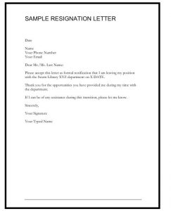12+ Amazing Resignation Letter (Sample, Template, Example) & How to