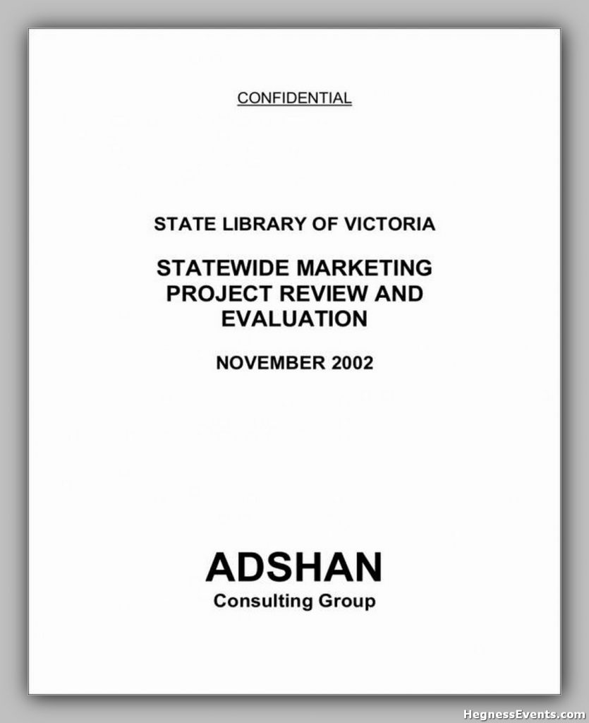 Statewide Marketing Project Review and Evaluation