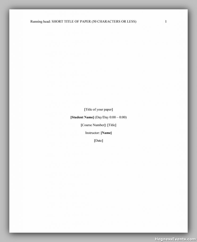 50 Best APA Research Paper Template hennessy events