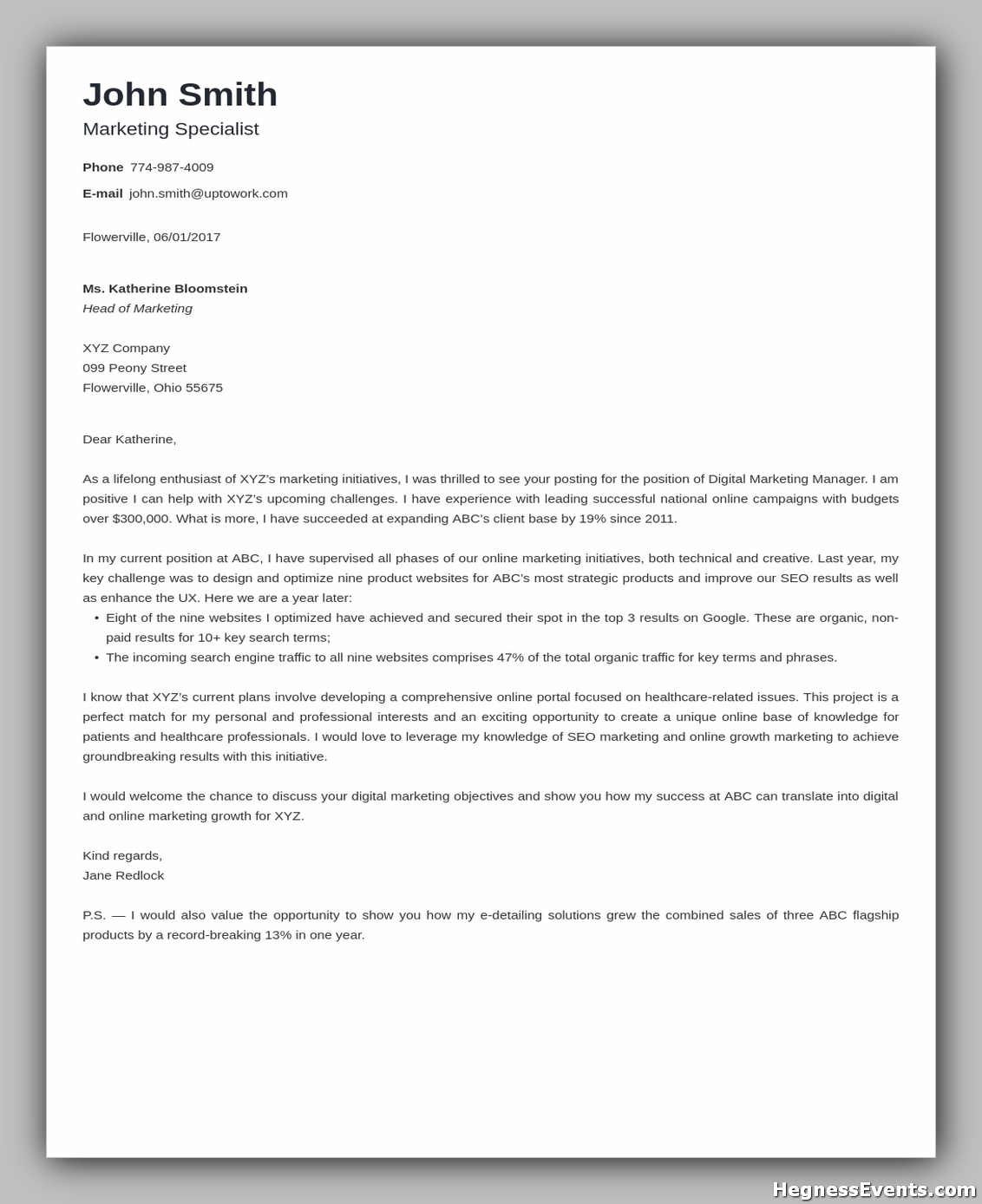 cover letter templates 10
