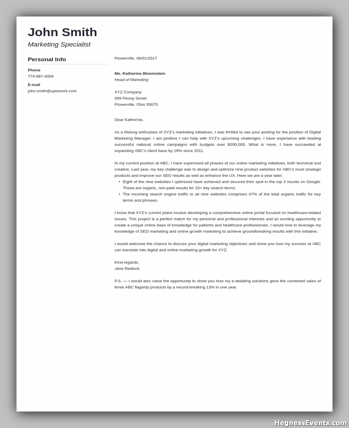 cover letter templates 11