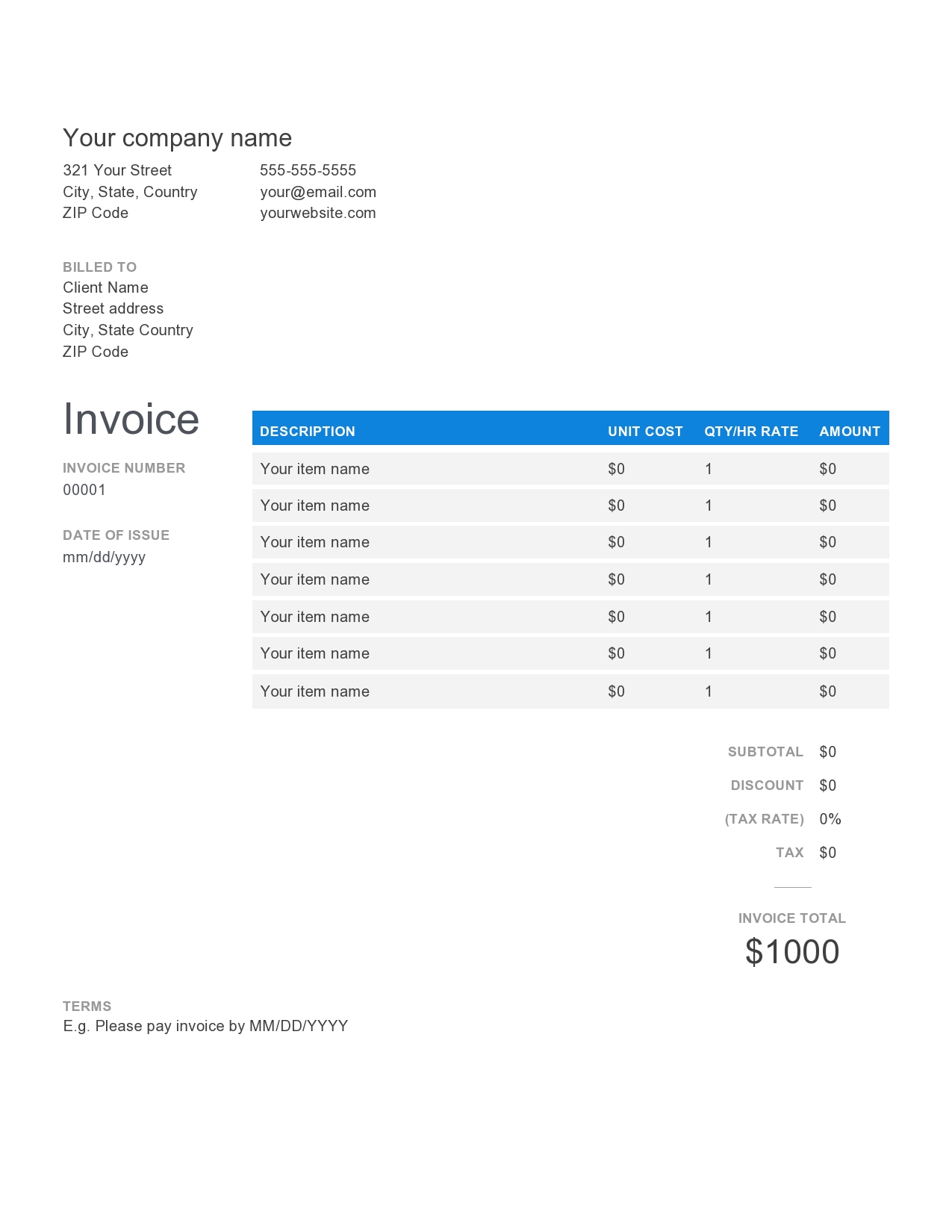 50+ Powerful Electronic Invoices Template & Sample hennessy events