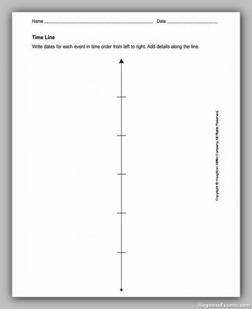 Blank Historical Timeline Template