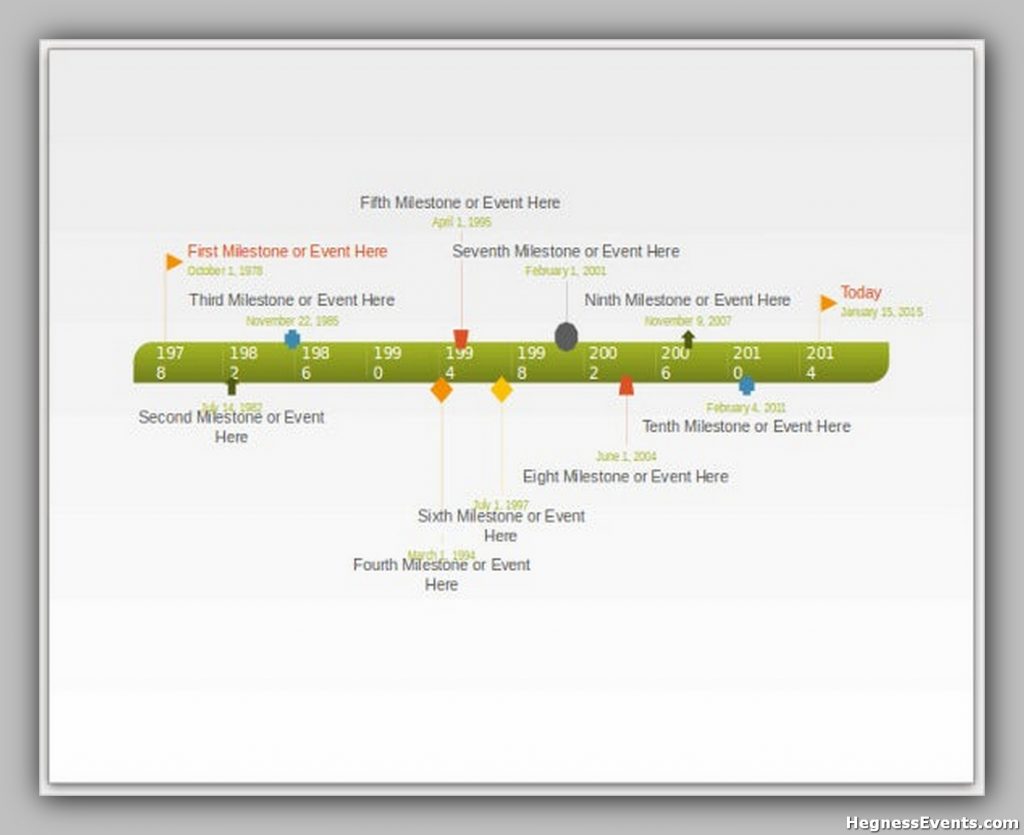 Blank Timeline For PowerPoint