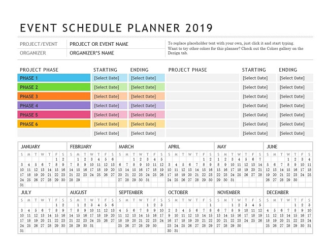 Download Event Schedule Planner Template