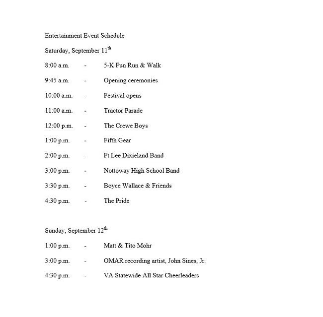 Entertainment Event Schedule Template