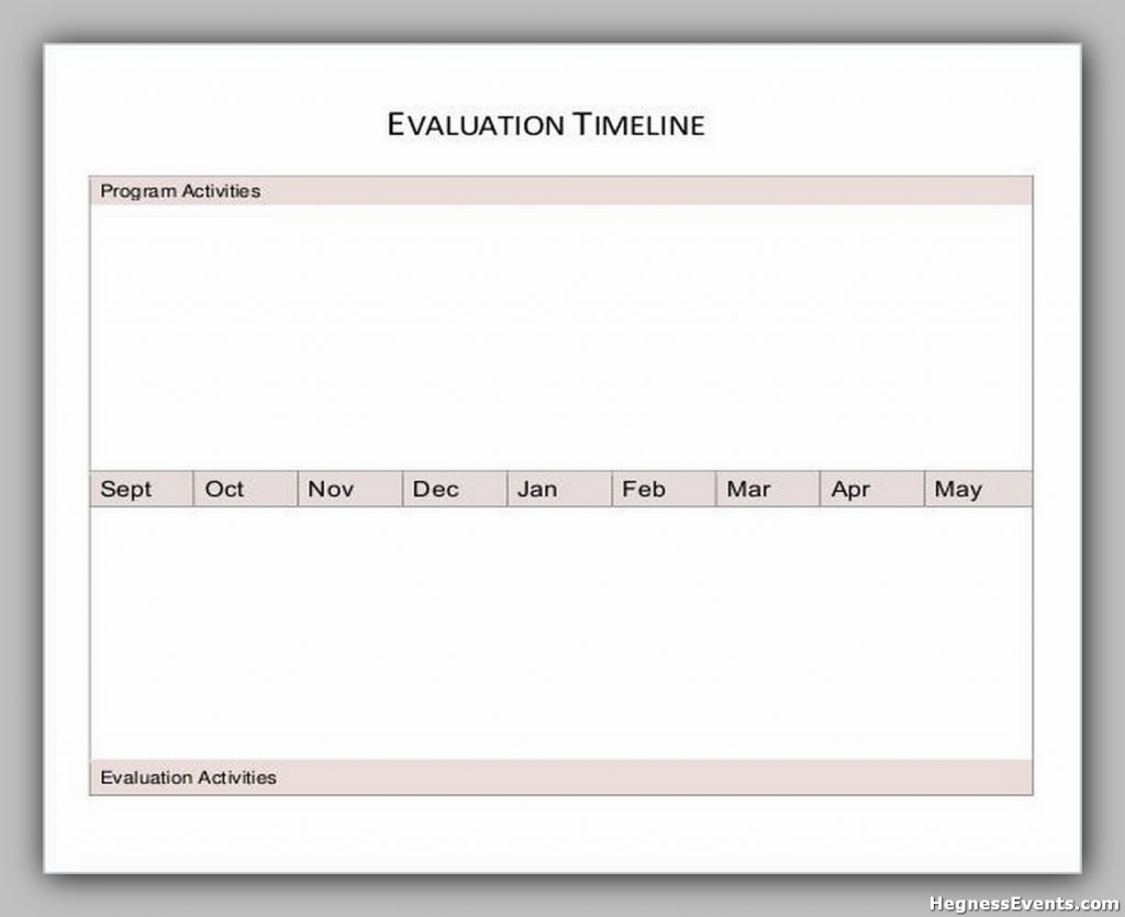 Evaluation Timeline Worksheet