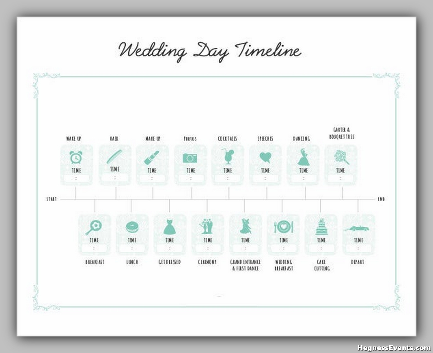 32+ Powerful Blank Timeline Template - hennessy events