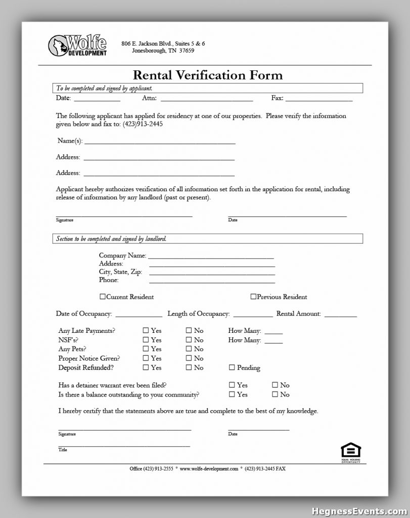 rental verification form 05