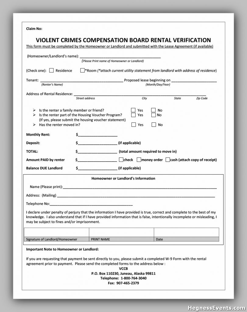rental verification form 06