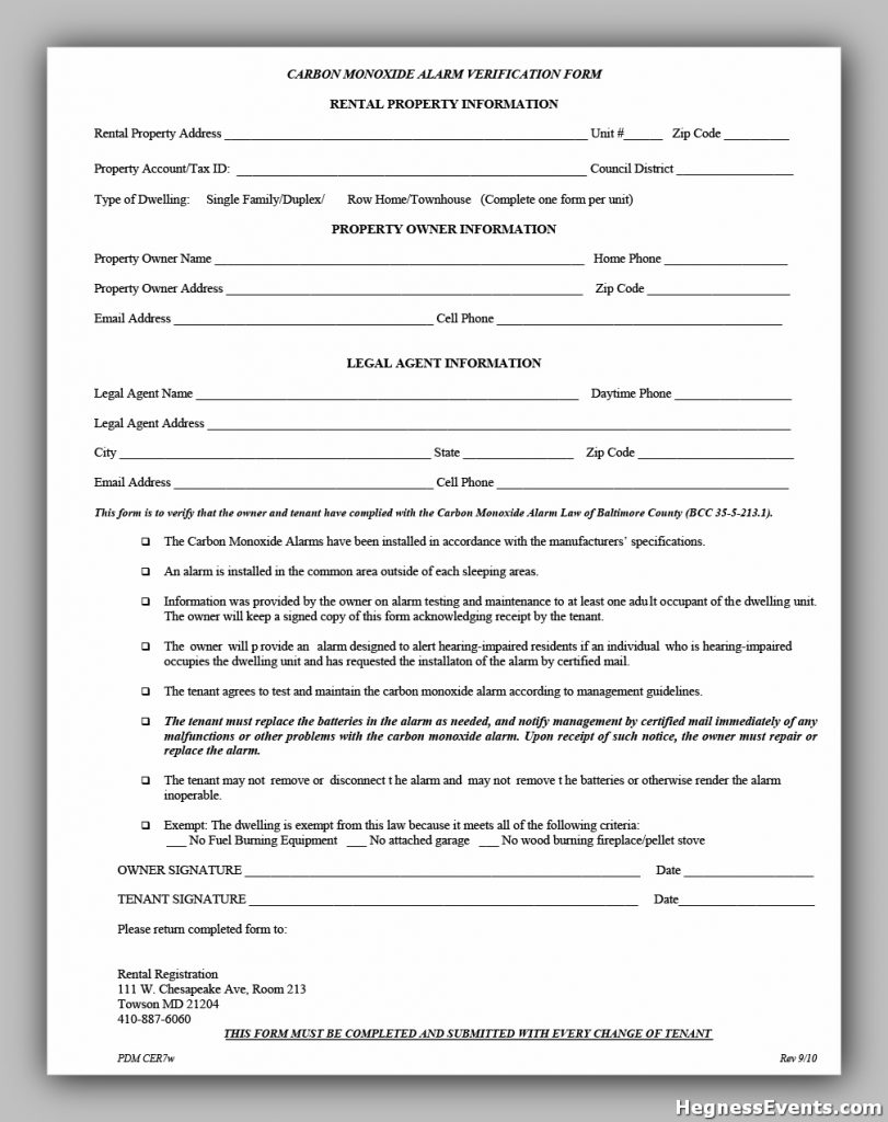 rental verification form 21