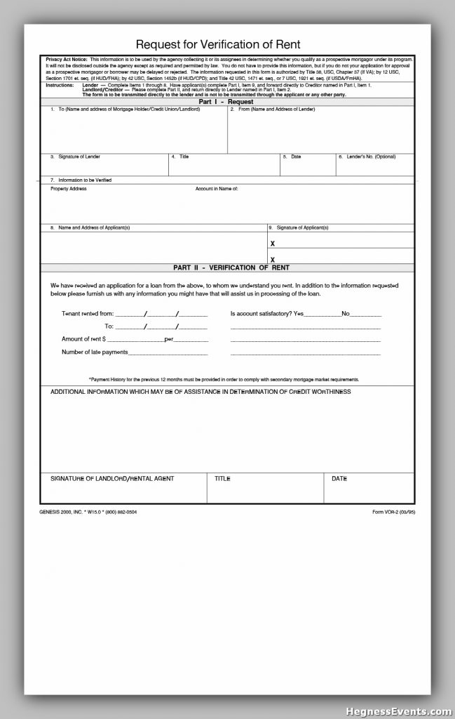 rental verification form 26