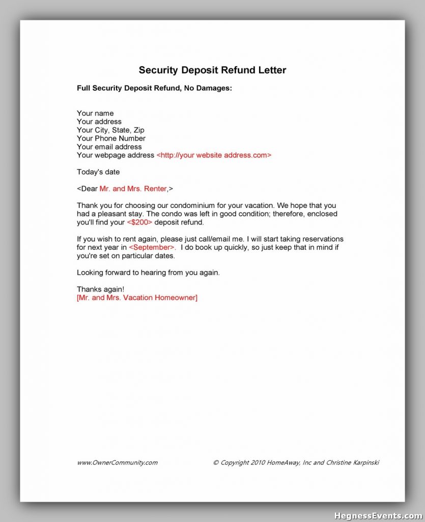 security deposit letter template 01