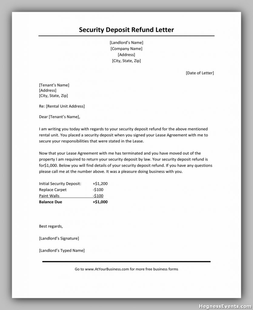 security deposit letter template 04