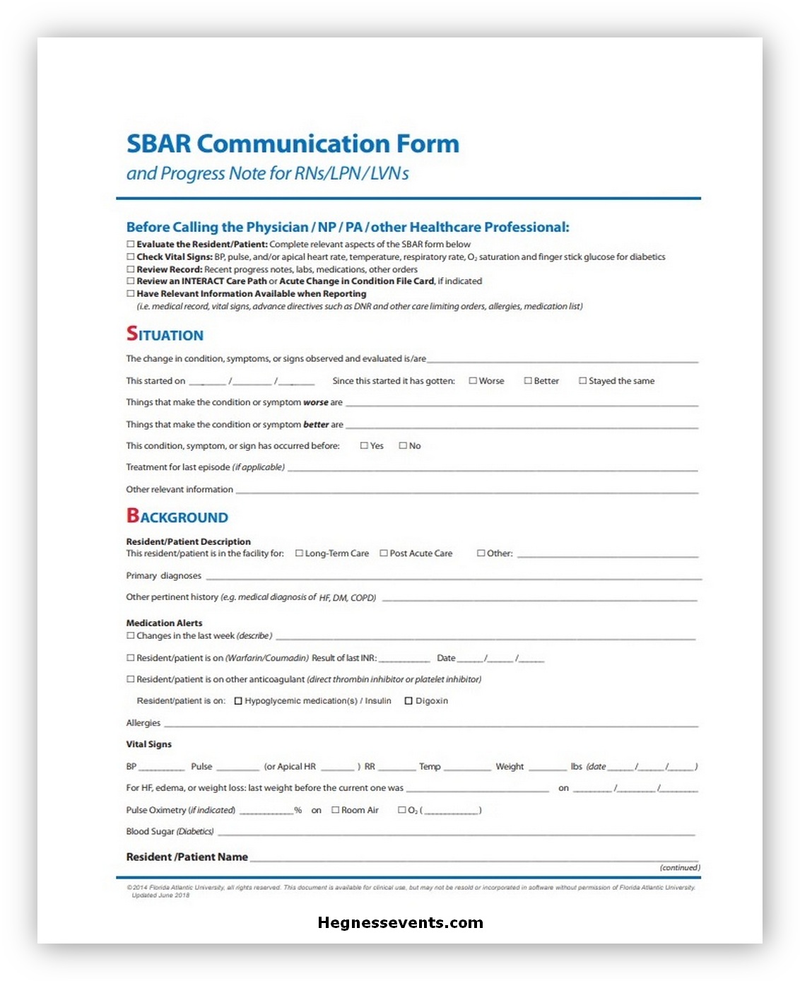 Formal Communication Form