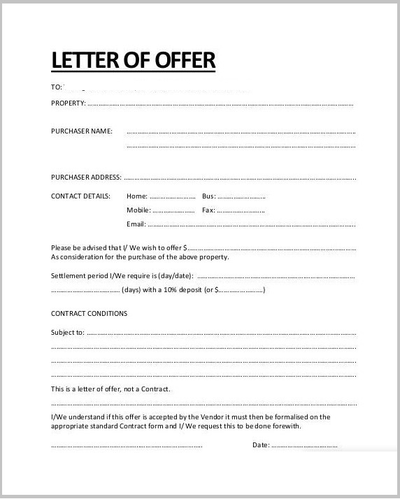 Home Purchase Offer Letter Example Template 7 Powerful Tips To Make home-purchase-offer-letter-example-template-7-powerful-tips-to-make