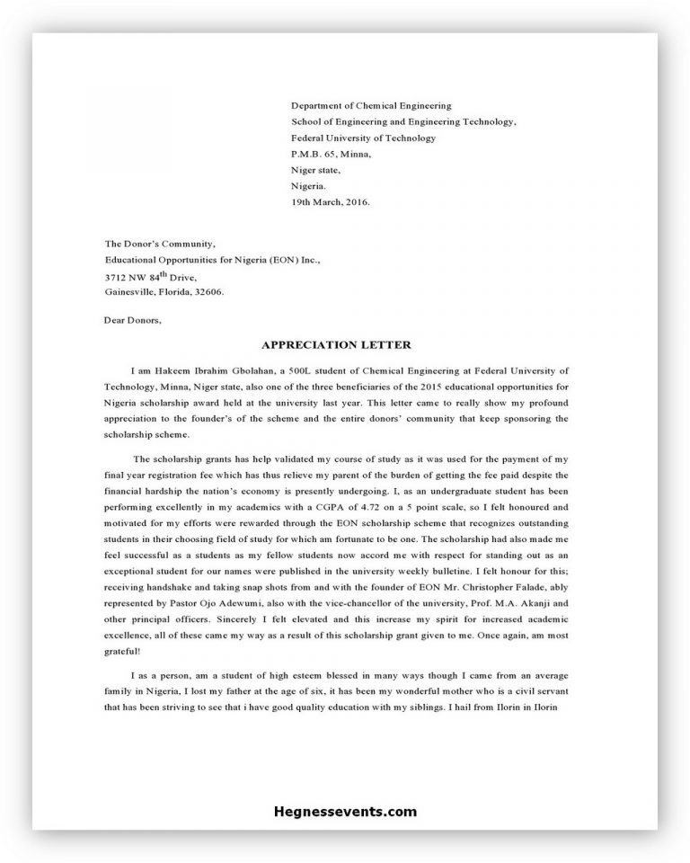 32+ Best Appreciation Letter Template and Writing Tips - hennessy events