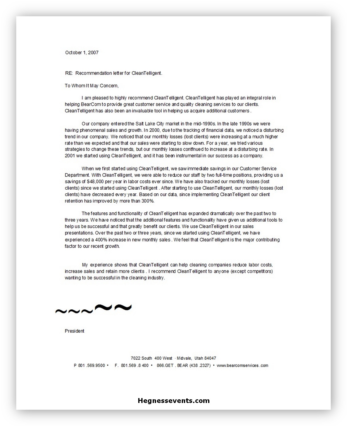 Business reference letter 05