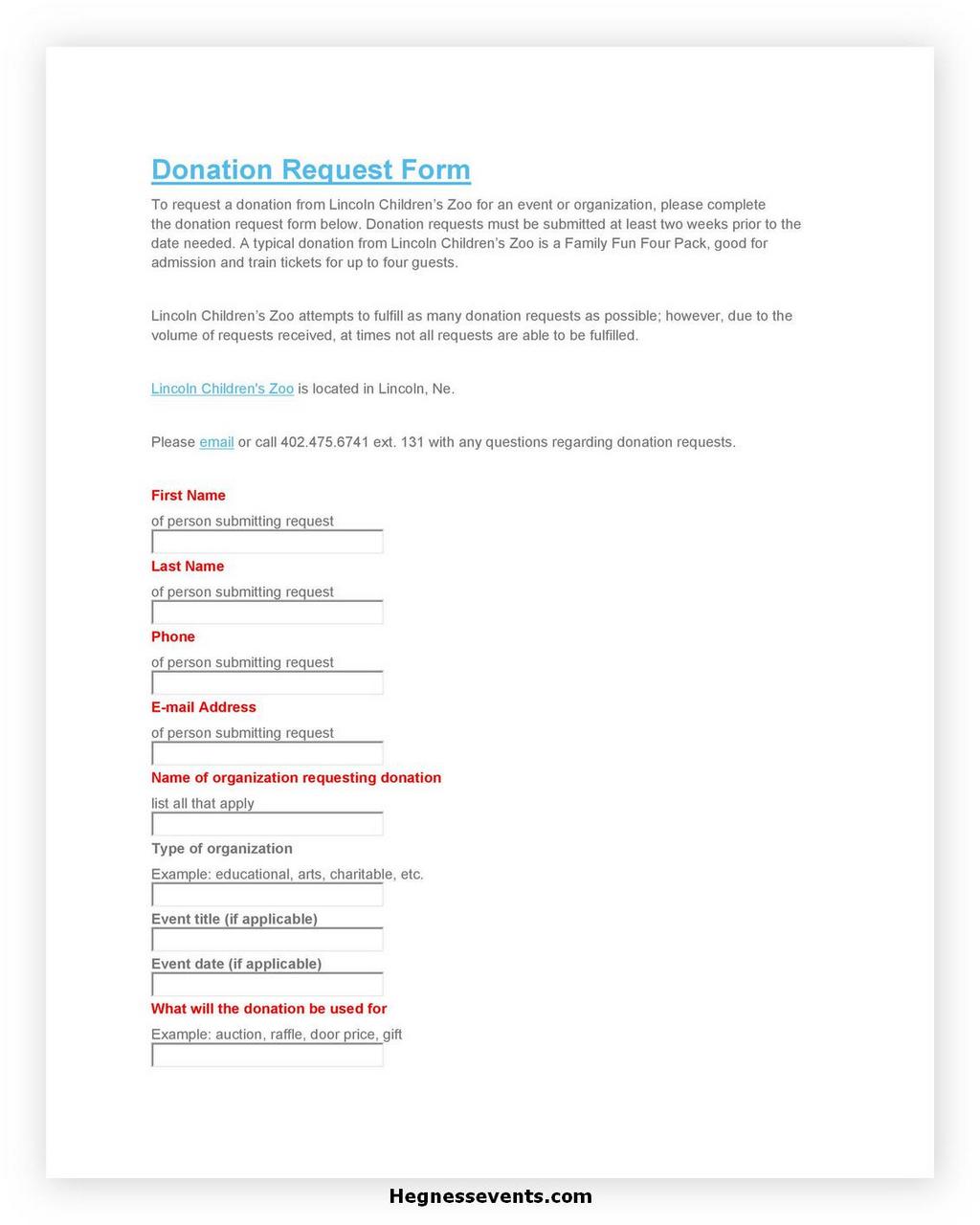 Donation Letter Request 06