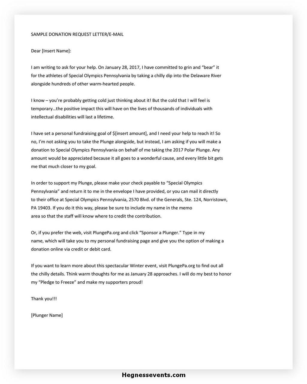 Donation Letter Request Template 21