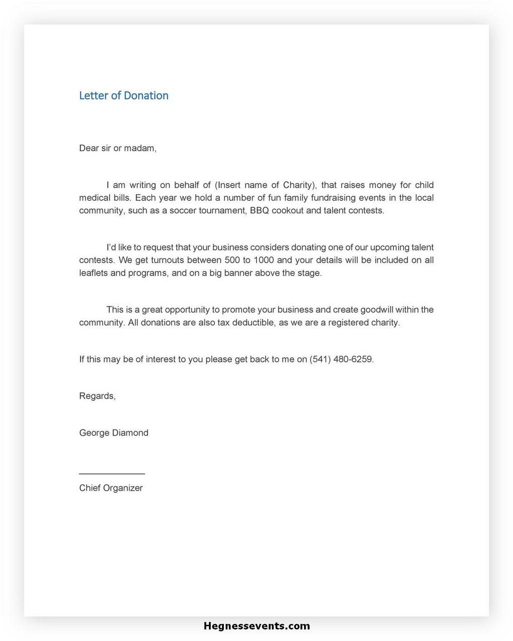 Donation Letter Request Template 23