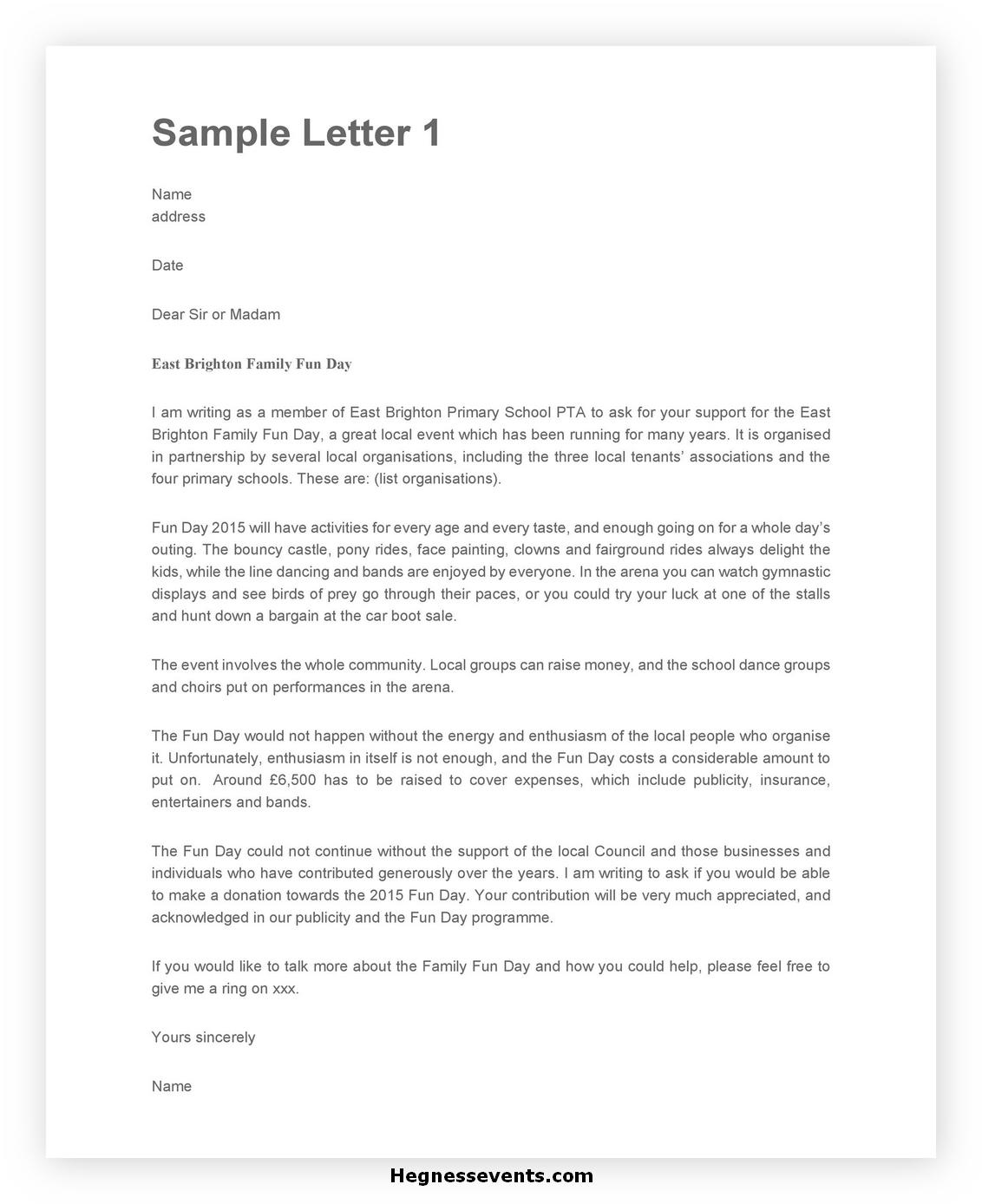 Donation Letter Template 43