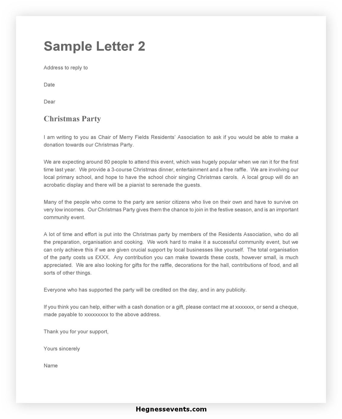 Donation Letter Template 44