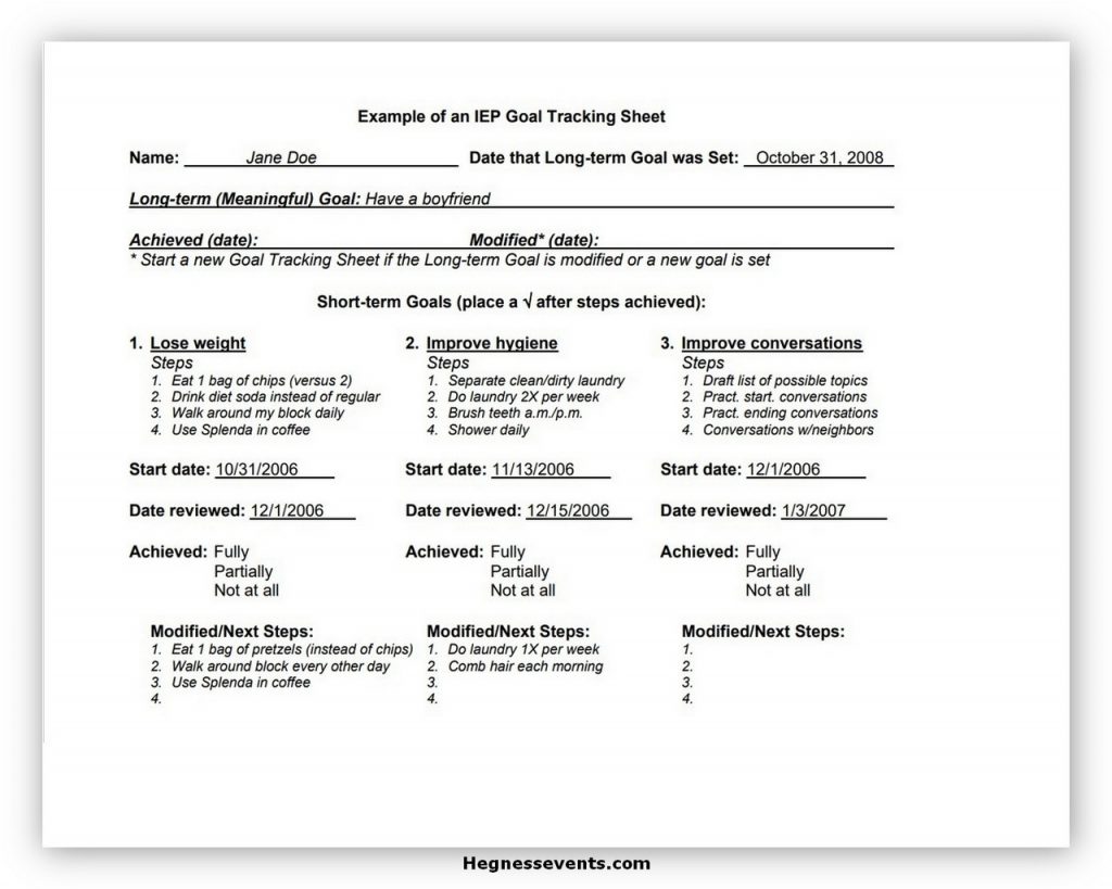 Goal Tracker Template 02